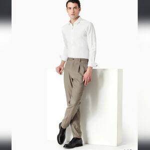 ARMANI COLLEZIONI MEN'S WOOL PLEATED DRESS PANTS 34 X 31